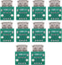 Walfront 10Pcs USB Type A Female Board, 2.54mm Pitch Connector, 4 Pins DIP Socket Board
