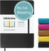 Classic Hardcover Lined Notebook Journal, Work, Home, School, 5.7 x 8 inches, 7mm Wide College Ruled, 160 Pages, Mint