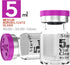 Sterile Empty Vials with Self Healing Injection Port,with Flip Off Aluminum Cap,Sterile Package (5ml,10)