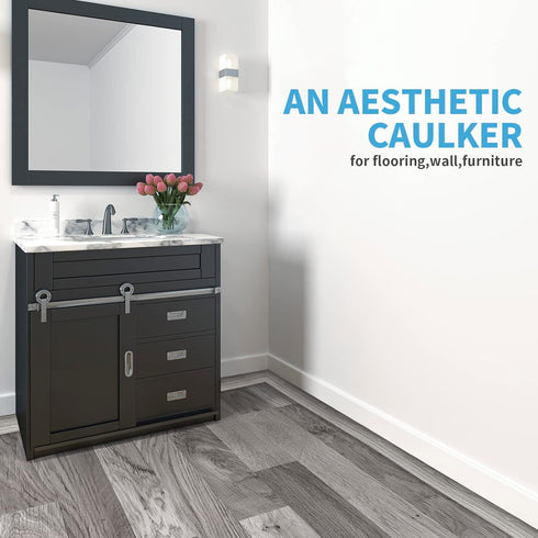 Art3d Self Adhesive Vinyl Floor Transition Strip, Laminate Floor Flat Divider Strip for Joining Floor Gaps