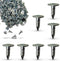200 Pack Steel Roofing Felt Nails, 1/2 Inch - Broad Head Pins for Shed Roof Roofing Felt Slate Boards