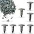 200 Pack Steel Roofing Felt Nails, 1/2 Inch - Broad Head Pins for Shed Roof Roofing Felt Slate Boards