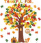 Thanksgiving Classroom Bulletin Board Decorations, Fall Tree Set Puzzle Cutouts for Autumn Harvest Thanksgiving Party