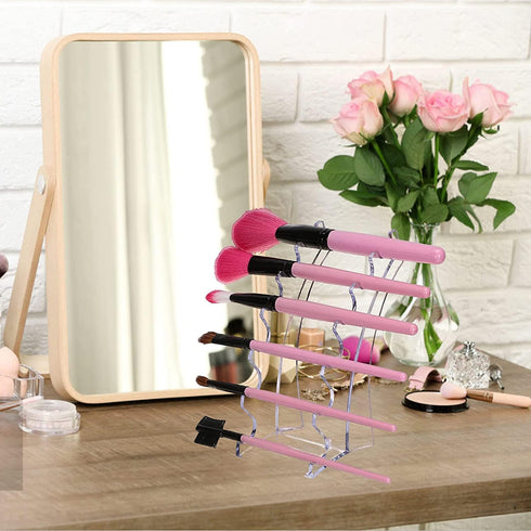Holanper Set 4 6-Slots (PH-428new) Plastic Pen Holder, of Holder Display Stand Eyebrow Makeup Brush Rack Organizer