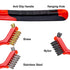3Pcs Mini Wire Brush Set with Stainless Steel, Brass, Nylon Bristles, Curved Handle for Deep Cleaning Rust, Dirt &
