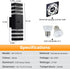 futxnziey 1 Pack Dusk to Dawn Outdoor Wall Lights, Modern Black Exterior Wall Sconce, Waterproof Aluminum Up and Down