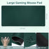 MOSISO Large Gaming Mouse Pad & Massage Keyboard Wrist Rest Set, Ergonomic Non-Slip Base for Home Office, Peacock Green