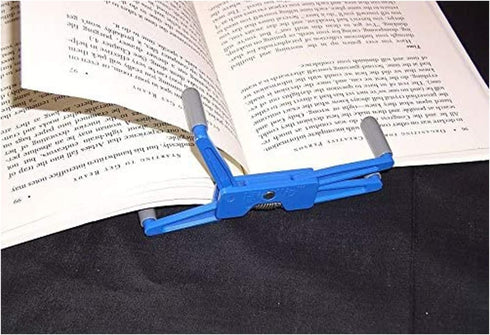 Portable Book Page Holder for Hands-Free Reading in Bed, on The Go, Treadmill & Exercise Bike