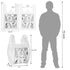 Yesland 500 Pack 13 7 21 Inch Plastic Bags with Handles, Clear Thank You Plastic Grocery Bags Shopping Bag, X X