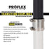 Fernco Proflex P3000-22 Shielded Pipe Coupling for Plumbing Connections, Cast Iron, Plastic, Steel
