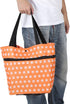Ciglow Shop.(12-Orange) Shopping Bag, Oxford Cloth Reusable Shopping Bags with Wheel Rolling Dual-Purpose Foldable