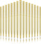 Zonon 15 Pieces Gold Metal Slim Ballpoint Pens, Bulk Retractable Metallic Black Ink Smooth Writing Pens