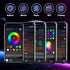 50ft 200+ IP67 KSIPZE Permanent Outdoor Lights for House, Smart RGB+IC Eaves LED Lights with App & Button Control