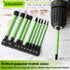 10Pcs 3.94" Long 1/4" Hex Head Allen Wrench Drill Bits, Metric Hex Key Drill Bit Set with Magnetic Tips