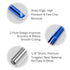 1/8 1 8 2-Flute 22mm CEL/45mm 10 Pack HQMaster CNC Router Bits Router Bit Straight Router Bit Shank Straight Flute End