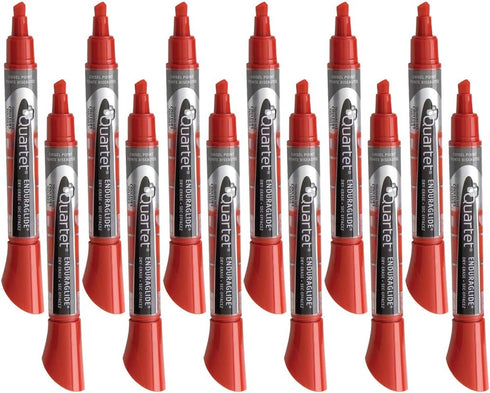 Quartet Dry Erase Markers, Chisel Tip, EnduraGlide, White Board Pens for Teachers, 12 Pack