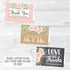 Hadley Designs 24 Pink Gold Wedding Thank You Cards - Envelopes for Bride Thank You from the New Mr. & Mrs.
