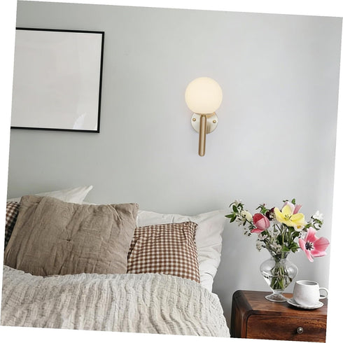 80mm Bulb Zerodeko Frosted Glass Globe Lampshade round Ball Light Cover Replacement for Ceiling Fan Pendant Wall Sconce