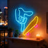 Dimmable Finger Skateboards Neon Sign for Wall Decor, Skateboard LED Fingerboard Neon Light for Kids, Teens, Adults