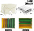 DocSafe Fireproof File Box with Lock, Portable Document Storage Organizer with Pockets for Home Office