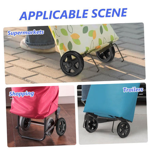 2pcs Heavy Duty Caster Wheels for Grocery Cart Stroller Accessories Laundry Cart Rolling Wheel