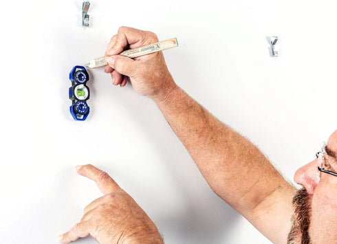 Vaughan Magnetic Stud Finder Leveler - Locate Screws, Nails, Metal Studs with Magnet, Blue - 050044