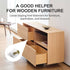Drawer Reinforcement Repair Kit for Furniture, Fixing Wedges and Brackets, 50PCS Plastic Angle Code Bracket