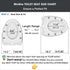 MinSha MinS709, 18.5" 18.1"19.3") Elongated V-Shape Toilet Seat Matte Finish, Fits (Approx. Toilets, Quiet-Close Lid