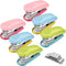 Leinuosen 6 Pack Mini Stapler - Includes 1000 Staples, Pink Small Stapler Multipack for Kids School Office