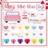 TaoBary 85 Pcs Valentine's Day Bulletin Board Set 3D Heart Honeycomb Owl Love Truck Bulletin Board Cutouts Valentine's Day Classroom Decorations for School Home Party Supplies(Car)