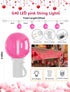 50Ft G40 27 Bulbs(2 Valentine's Day Outdoor String Lights, Valentines Day Decorations Lights with LED Pink Shatterproof