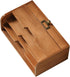 Wooden Desktop Organizer Rack with Drawer for Storing Stamps, Notes, Paper Clips, Scissors