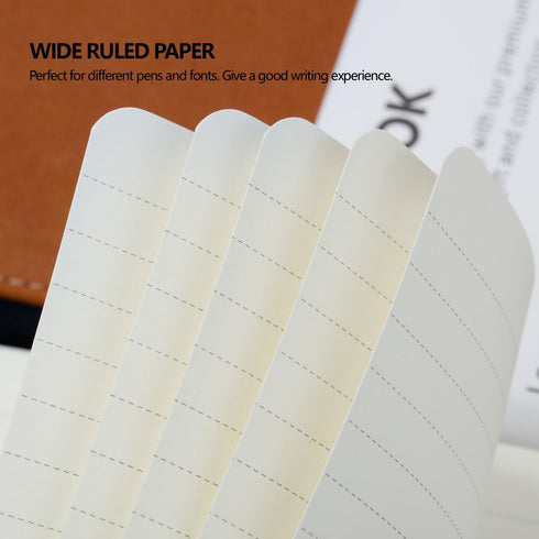 Lemome Thick Classic Notebook with Pen Loop, A5 College Ruled Hardcover, 180 Pages, 8.4 x 5.7 in