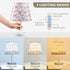 Kcldeci Cute Pink Bows Bedside Table Lamp for Bedroom Farmhouse Lamps for Living Room Night Light for End Table