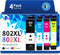 TEINO 802XL Ink Cartridges Combo Pack for Epson Printer Replacement for Workforce Pro WF-4730 (4-Pack)