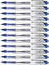Uni-Ball Vision Elite Stick Rollerball Pen - 0.8mm Bold Point, Blue Ink, 12-Count