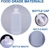 Wash Bottle, 3 Pack LDPE Squeeze Bottles, Safe Plastic Watering Bottle for Lab, Chemistry, Industry & Gardening