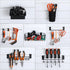 28 Pcs Slatwall Accessories Organizer Kit, Slatwall Hooks, Bins, Cups, and Basket for Garage Kitchen Organization