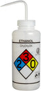 SP Bel-Art 1000ml (32oz) Right-to-Know Safety-Vented/Labeled Ethanol Wash Bottles, Pack of 2