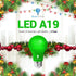 Bulbs 2 Pack A19 Bulb 9W (60Watt E26 Bulb Bluex BlueX LED Green Light - Equivalent) - Base LED Lights, Party