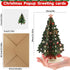 Afniimyapt 10 Set 3D 3D Christmas Tree Pop Up Cards Merry Christmas Paper Popup Greeting Card with Note Card Envelope