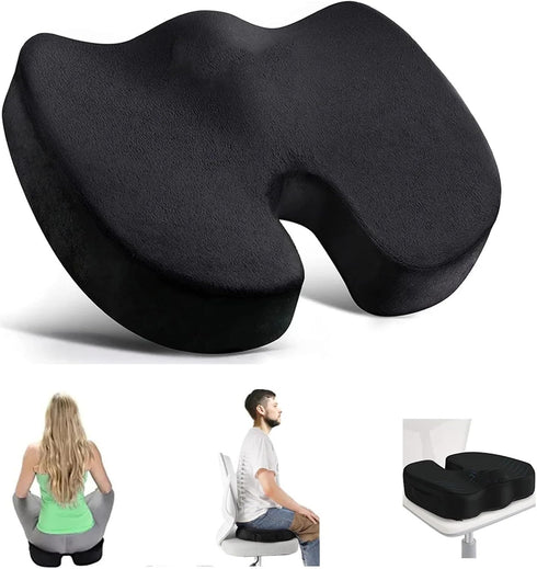 Generic Travel Seat Cushion Memory Foam U-Shaped Pillow for Chair Cushion Pad Car Office Hip Support Massage Orthopedic