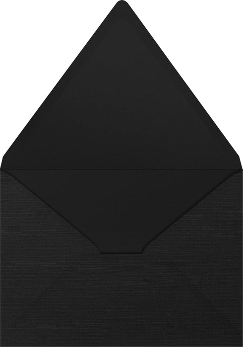 LUXPaper A6 Contour Flap Invitation Envelopes | 4 3/4" x 6 1/2" | Black Linen | 80lb. Text | 50 Qty by LUXPaper