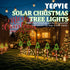 6 1 54 8 800mAh, in Solar Christmas Tree Pathway Lights, LED Solar Powered Christmas Tree Candy Outdoor Decorations