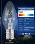 12Pack 7W C7 Bulbs E12 C7 Bulb 2200k PACETAP Night Light Replacement with Candelabra Base for Salt Lamps, Window