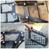 Six-Sided Aluminum Alloy Angle Measuring Tool - Full Metal Template Tool for Handymen Builders DIY