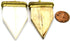 Bone Arrow Pendant | Flat Pointed Arrow Shaped Natural Ox Bone Pendant | Focal Pendant with Dotted Gold Cap | Light