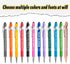 Coregiftr Personalised Pens Custom Engraved Ballpoint Pen with Stylus Tip Retractable Customized Click Ink Pen
