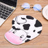 Ergonomic Mouse Pad with Wrist Support, Elastic Gel Wrist Rest, Non-Slip Rubber Base for Gaming, Office & Home