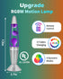 17 13.5" Colors Changing Liquid Motion Lamp with Remote: Purple LED Night Light for Kids Adults - Relaxing Table lamp